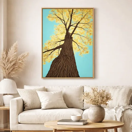 תמונת קנבס בעיצוב מקורי עץ האור - סטודיו 26