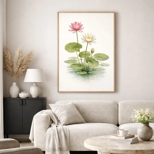 תמונת קנבס בעיצוב מקורי פריחת הנימפות- סטודיו 26