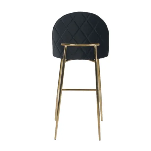 כיסא בר רוי שחור רגל זהב