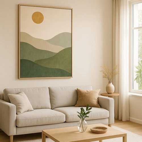 תמונה לחדר או לסלון הרים בירוק