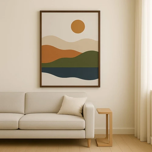 תמונה לסלון הרים באבסטרקט