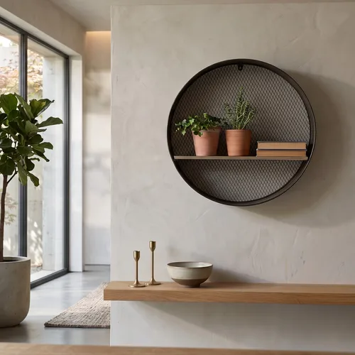 נישה עגולה גב רשת