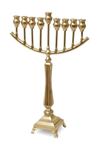 חנוכיה בראס רגל פתוחה